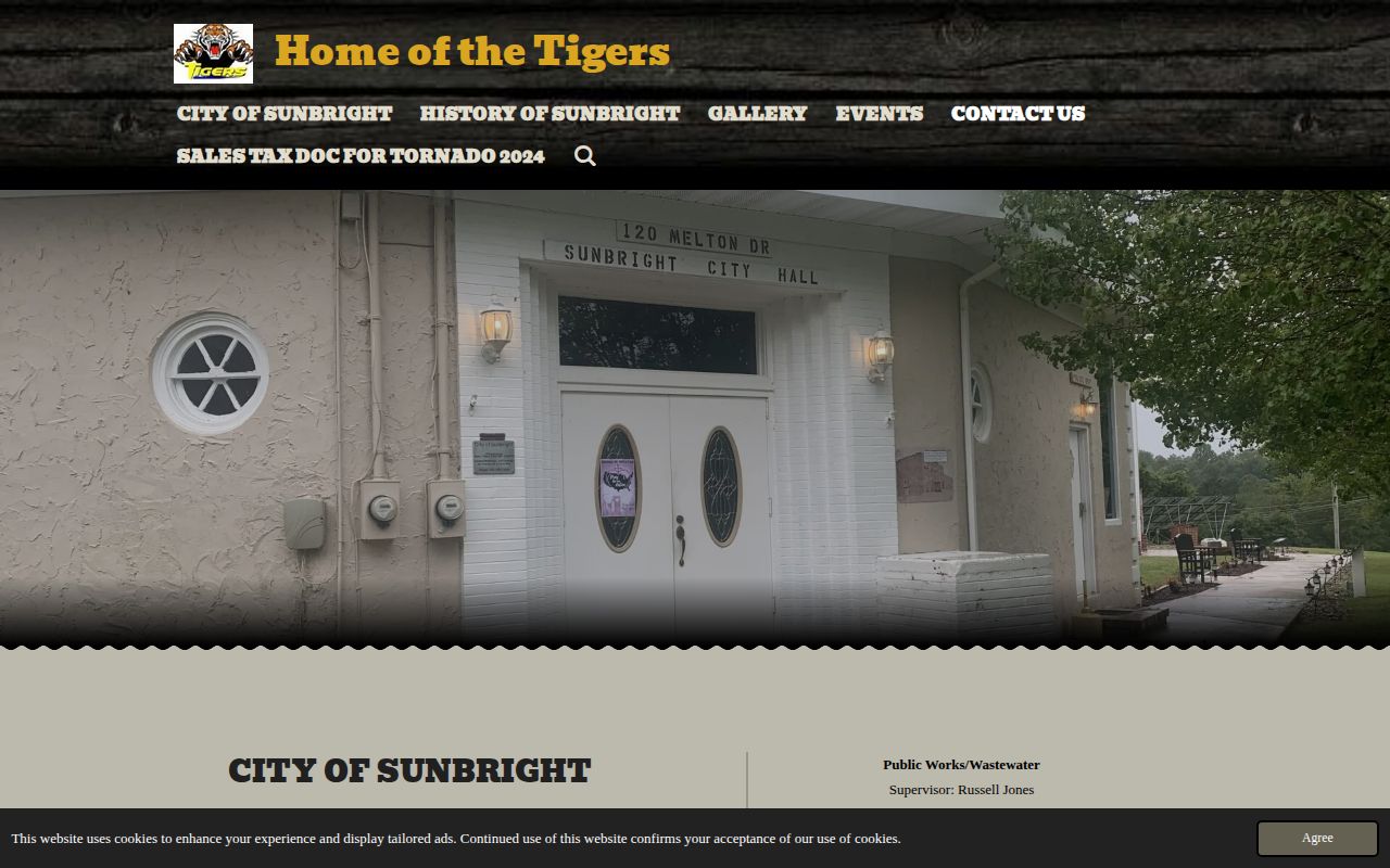 Morgan County Sunbright municipal contact record source
